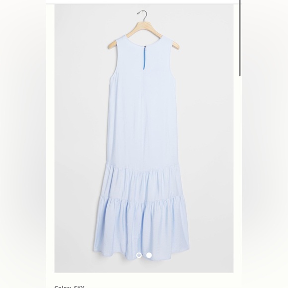 Anthropologie Maeve Marlene  tiered ruffle maxi dress - Picture 9 of 10